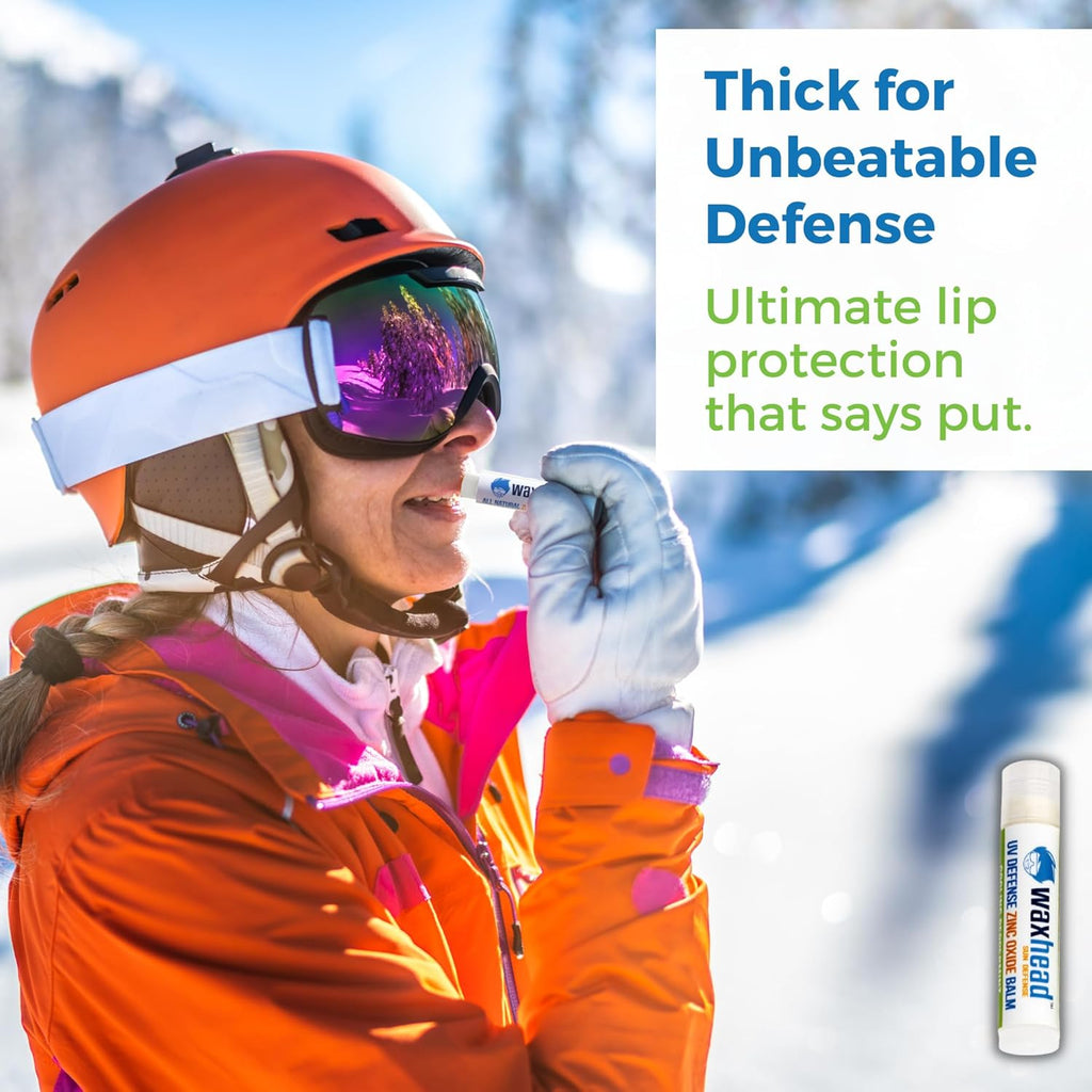 Waxhead Zinc Oxide Lip Balm – Reef Safe Sunscreen Lip Balm for Sensitive Skin, Non-Nano Waterproof Chapstick SPF with Lanolin + Shea Butter, Biodegradable Lip Sunscreen (Mint 4 Pack)