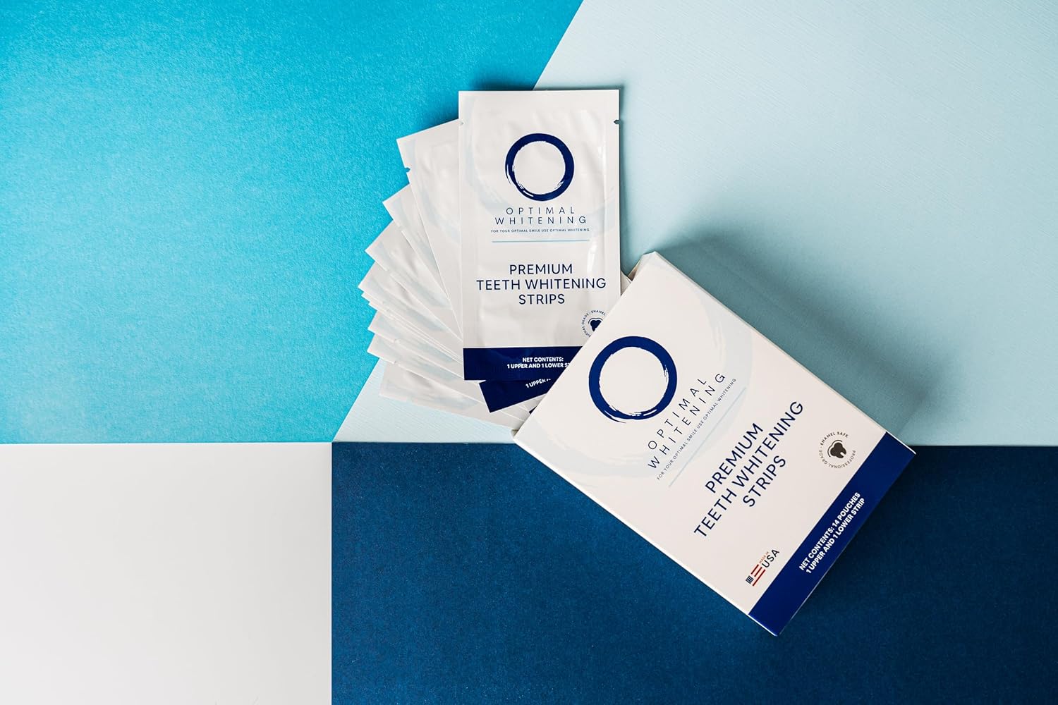 Teeth Whitening Strips for Sensitive Teeth | 14-Day Full Treatment Whitening Kit | Fast-Acting Whitening | Removes Tough Stains | Easy to Use, Comfortable Fit | Self Care & Personal Care Products