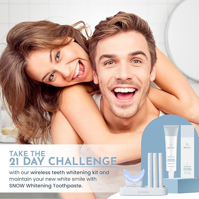 Snow Nanohydroxyapatite Whitening Toothpaste - Oral Care with Kaolin & Nano Hydroxyapatite Toothpaste, Xylitol Toothpaste for Adults - Core