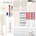 Panitay 50 Sets Disposable Travel Toiletry Kit Hotel Hygiene Kit Disposable Toothbrush Bulk Include Toothpaste Comb Soap for Travel Hotel Homeless Shelter Camping