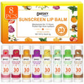 DMSKY SPF 30 Sunscreen lip balm, SPF Lip Balm Bulk Travel Size, Broad Spectrum UVA/UVB Protection, Bulk Lip Sunscreen for Dry Cracked Lips-8 Pcs