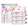 The Honest Company Clean Conscious Multi-Use Wipes Unscented Hypoallergenic Baby for Sensitive Skin 99% Water Plant-Based Compostable Rose Blossom 288 Count