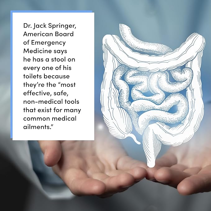 TUSHY Ottoman: A Premium Toilet Stool for The Bathroom, Modern Sleek Design | Squatting Position Helps Improves Bowel Health & Relieves Constipation (Relaxed 7.5" White/Bamboo)