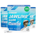 Gymgum Jawline Gum | Hard Chewing Gum For Jaw Strength | Train Your Facial Features - Mewing Jaw Gum | Ultimate Jawline Exerciser | 0 Calories & Sugar Free Hard Gum (Arctic Mint, 120 Count)