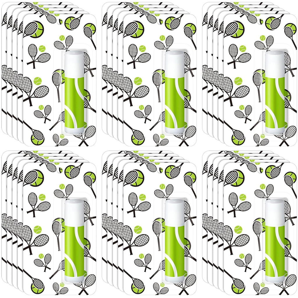 35 Pack Christmas Lip Balm Gifts Bulk Tennis Party Favors Christmas Tennis Sports Team Inspirational Gifts for Women Sports Lovers Players Team Teen Adults Coach Xmas Stocking Stuffers