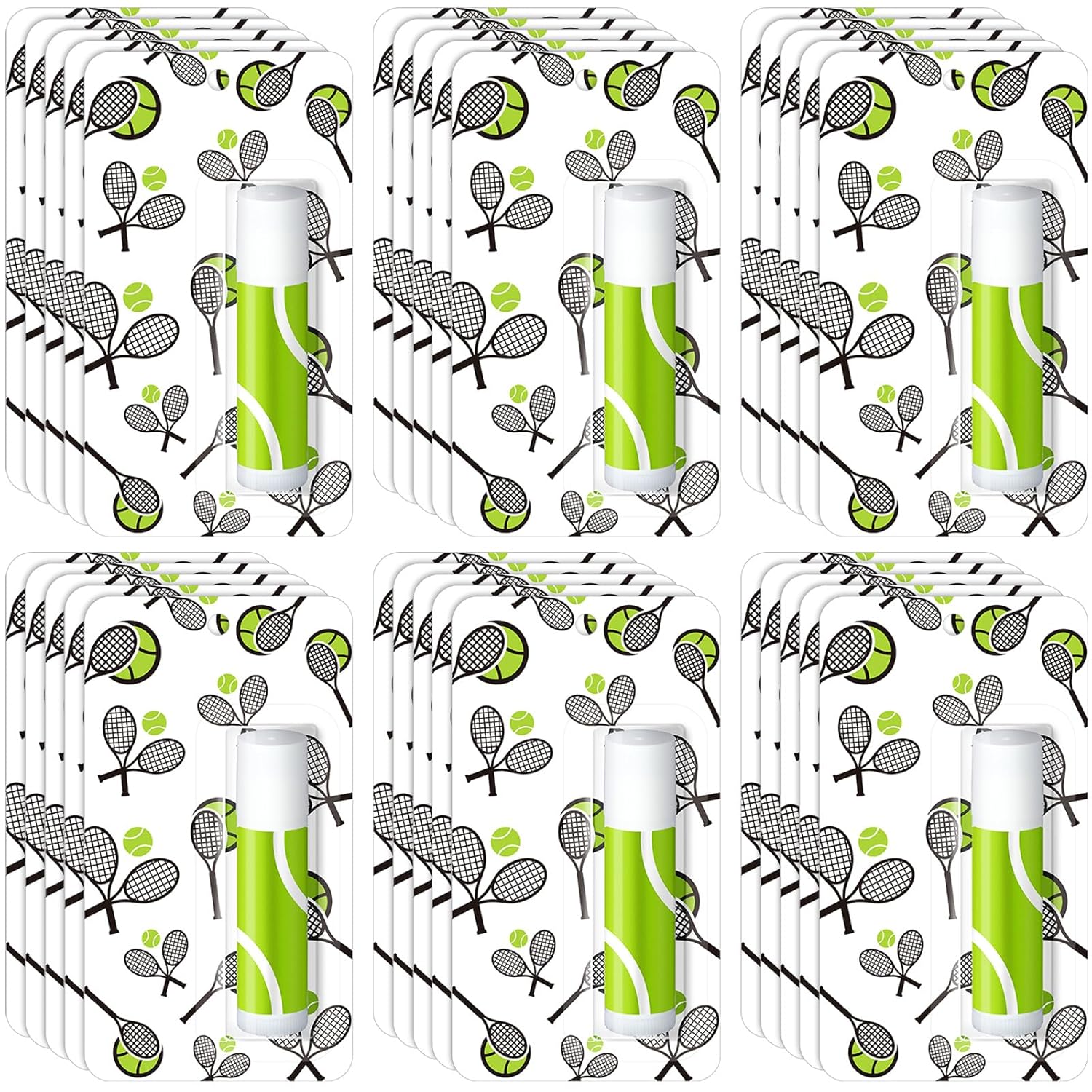 35 Pack Christmas Lip Balm Gifts Bulk Tennis Party Favors Christmas Tennis Sports Team Inspirational Gifts for Women Sports Lovers Players Team Teen Adults Coach Xmas Stocking Stuffers