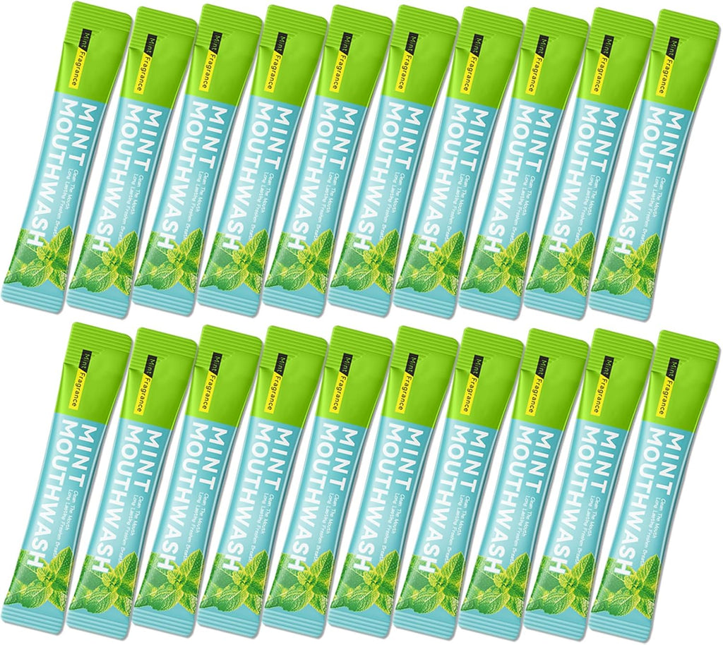 Travel Size Mouthwash,Mini Mouthwash Travel Size Bulk Portable Mouth Wash Set,Individual Small Travel Mouth Wash Packets for Fresh Breath(Pack of 20) B