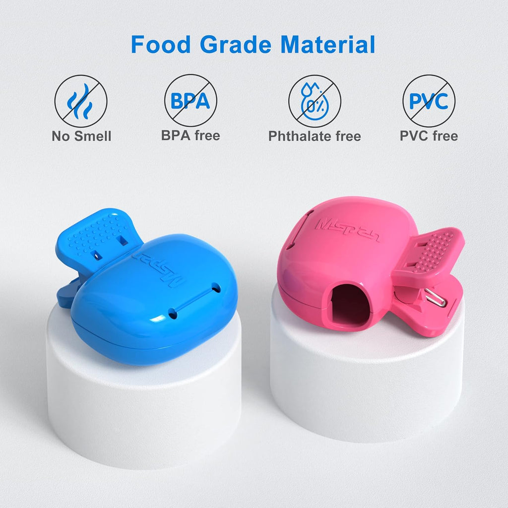 Mspan Toothbrush Protector Clip Pod: Tooth Brush Head Pods Compatible with Oral-B Philips Colgate for Manual & Electric Toothbrush - 2 Packs