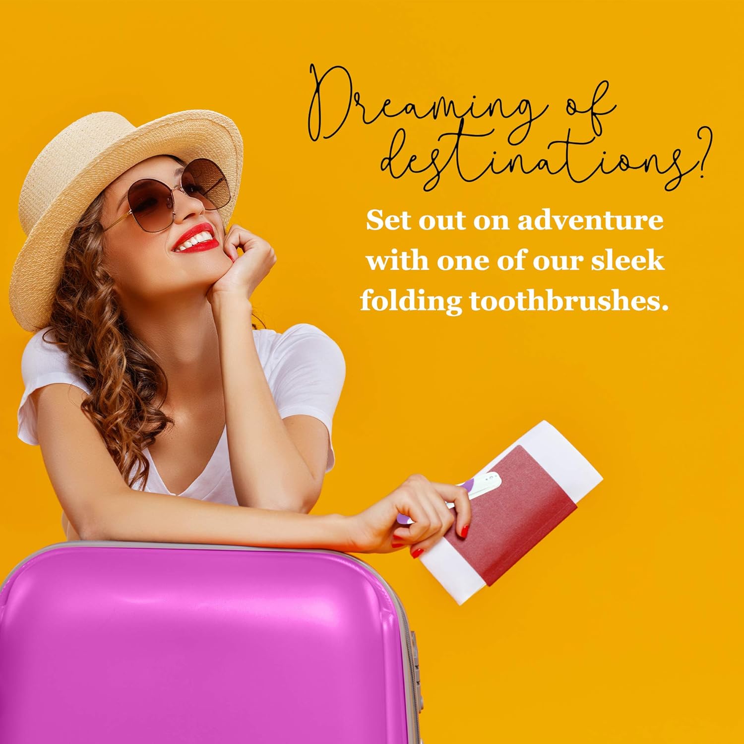 Travel Toothbrush, Portable Toothbrush Built in Cover, Travel Size Toothbrush Hiking, Camping, Traveling, Folding Toothbrushes, Collapsible Multi Color Travel Toothbrush Kit (50 Pack Firm-Multicolor)