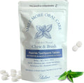 Smile More Toothpaste Tablets with Fluoride & nHAp - Vegan, Enamel Strengthening, Zero Waste, Paper Refill, 248 Tablets, Cool Mint, 4 Month Supply, Travel-Friendly