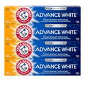 ARM & HAMMER Advance White Toothpaste, Teeth Whitening Baking Soda Toothpaste with Stain Defense Technology and Fluoride, Clean Mint Flavor, 6.0 Oz (Pack of 24)