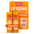 O'Keeffe's Lip Repair Unscented Lip Balm for Dry, Cracked Lips - Stick (Twin Pack) - Moisturizer for Very Dry Lips