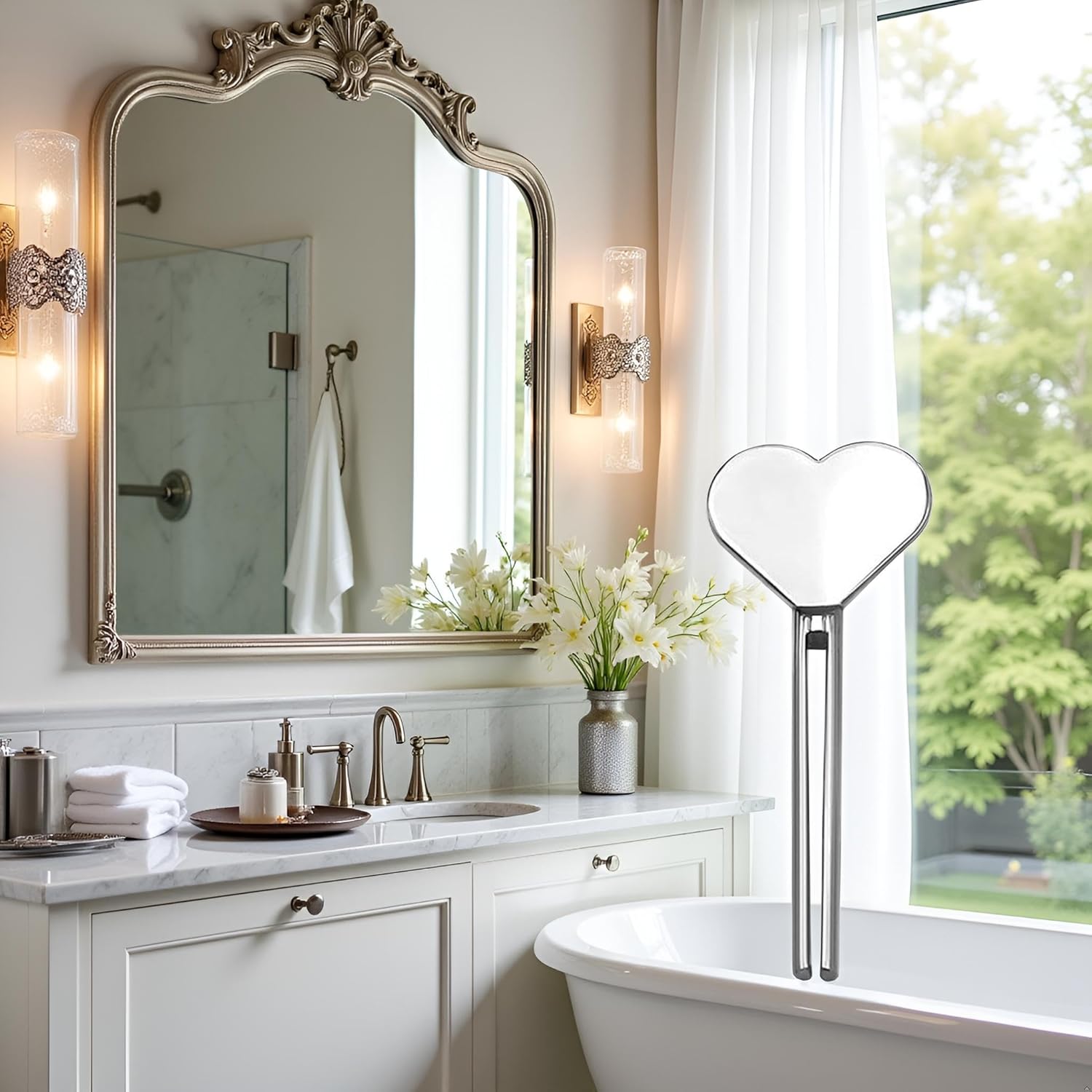 Silver Metal Manual Toothpaste Squeezer Heart Stainless Steel Dispenser Tube Squeezer Hand Cream Tube Key Roller Set Bathroom Accessories, Daily Living Tube Squeezing Aids, Tube Squeezers