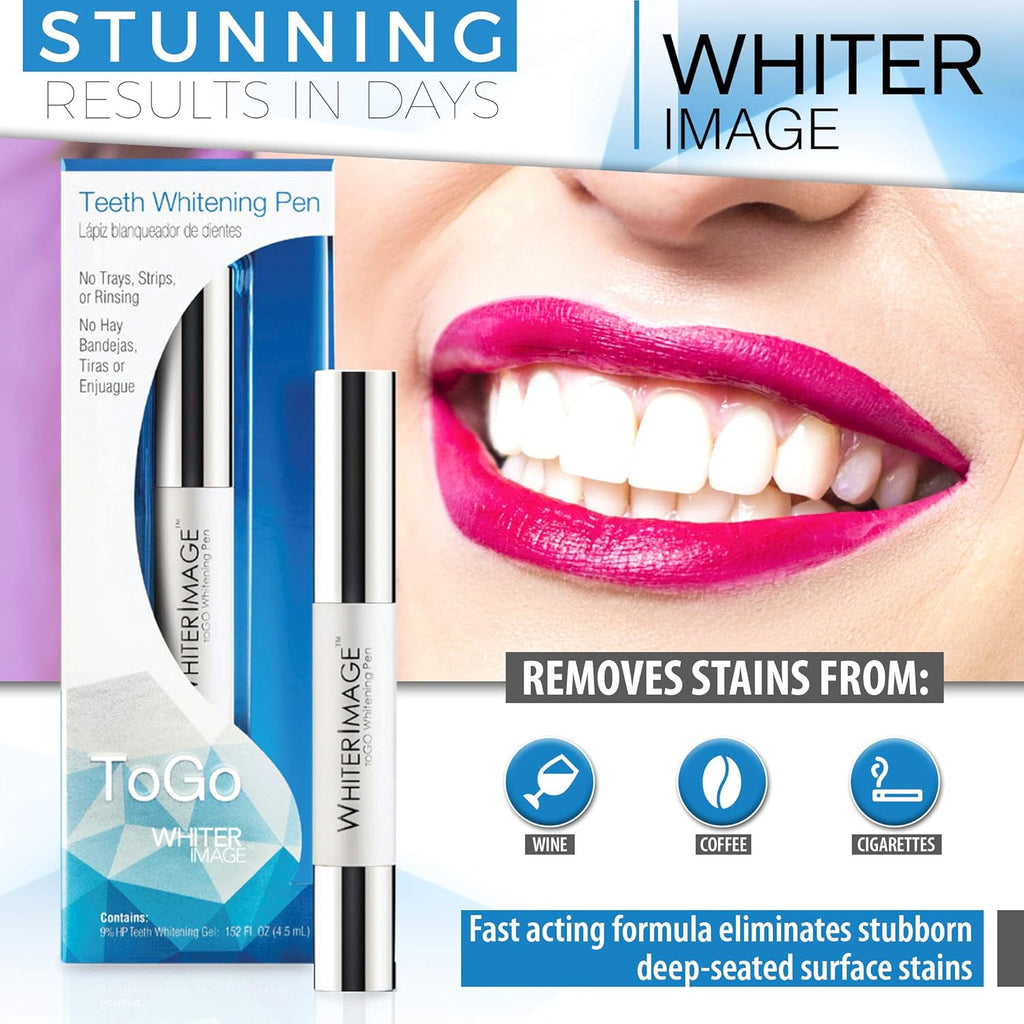 Togo Teeth Whitening Pen, Erases Stubborn Teeth Stains While Strengthening Enamel, Restorative Serum Gel That Reverses Enamel Damage from Bleaching