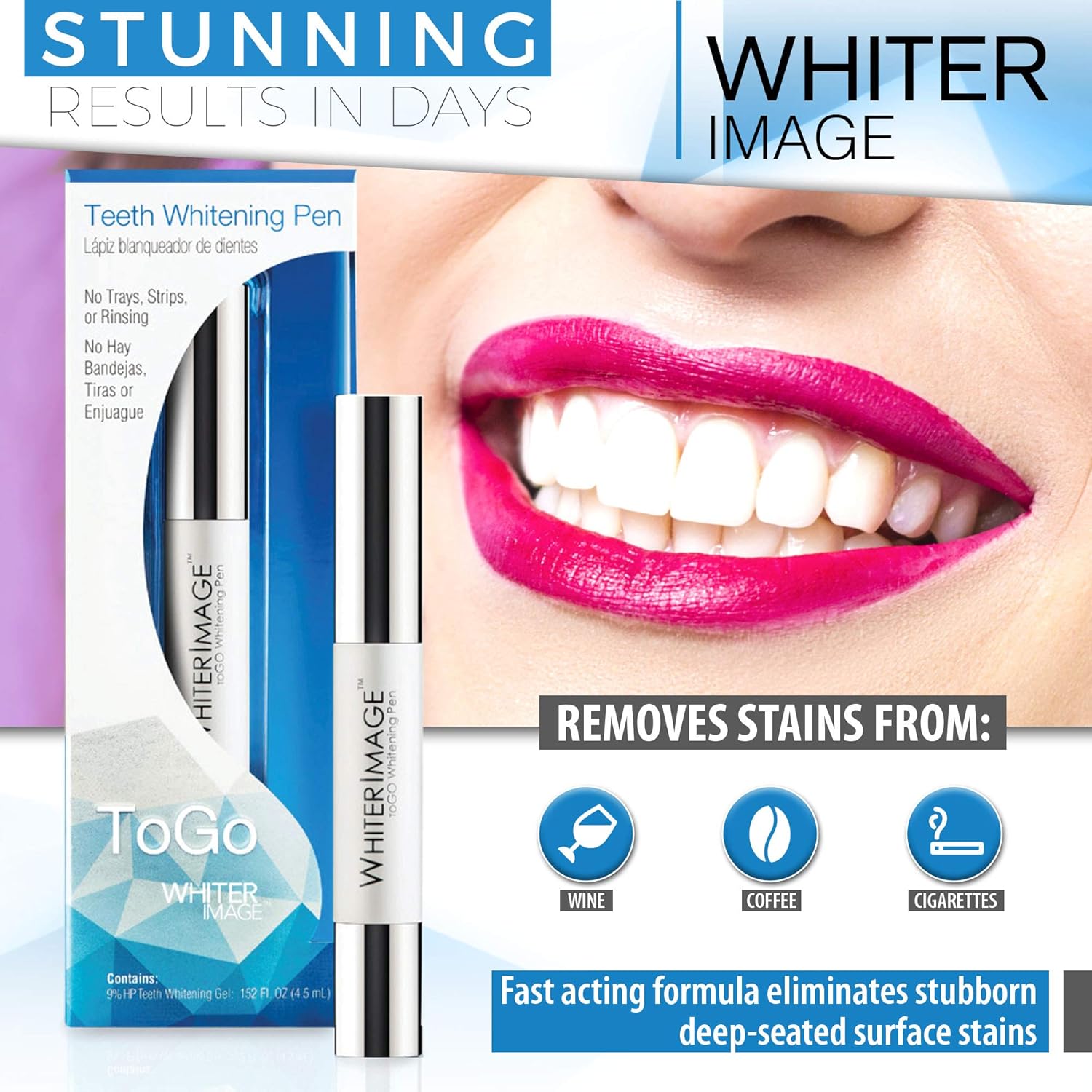 Togo Teeth Whitening Pen, Erases Stubborn Teeth Stains While Strengthening Enamel, Restorative Serum Gel That Reverses Enamel Damage from Bleaching