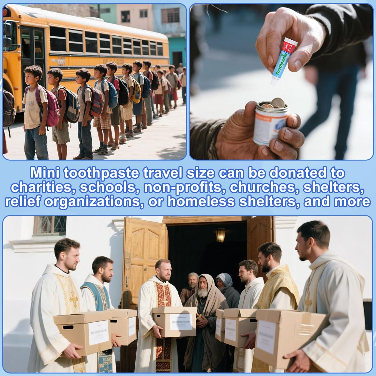 0.28oz Small Toothpaste Travel Size Bulk,Mini Toothpaste Travel,Mint Scent TSA Compliant for Hotel Camping Gym Office School Homeless 240