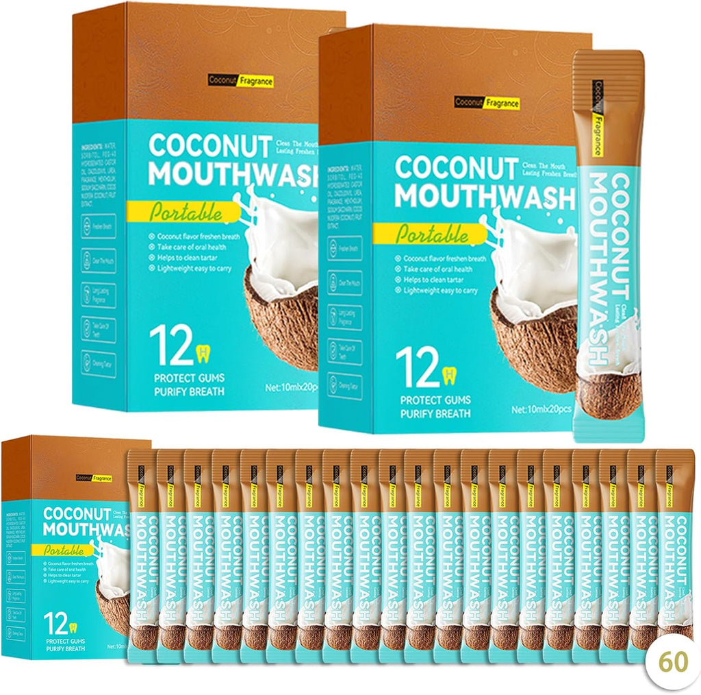 60PCS Travel Size Mouthwash,Portable Mini Mouthwash,Long-Lasting Freshness Travel Mouth Wash for Oral Care A11