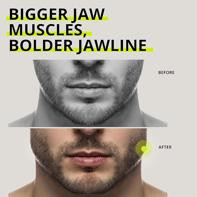 Jawliner® - Pioneers the Toughest Handmade 15x Harder Jawline Gum Includes 12 Weeks Coaching - Sugar-Free Mint Chewing Gum - Jawline Exerciser for Mewing & Shaping the Jaw (6 Months Pack)
