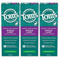 Tom's of Maine Whole Care Natural Toothpaste with Fluoride, Spearmint, 4 Ounce (Pack of 3), (Packaging May Vary)