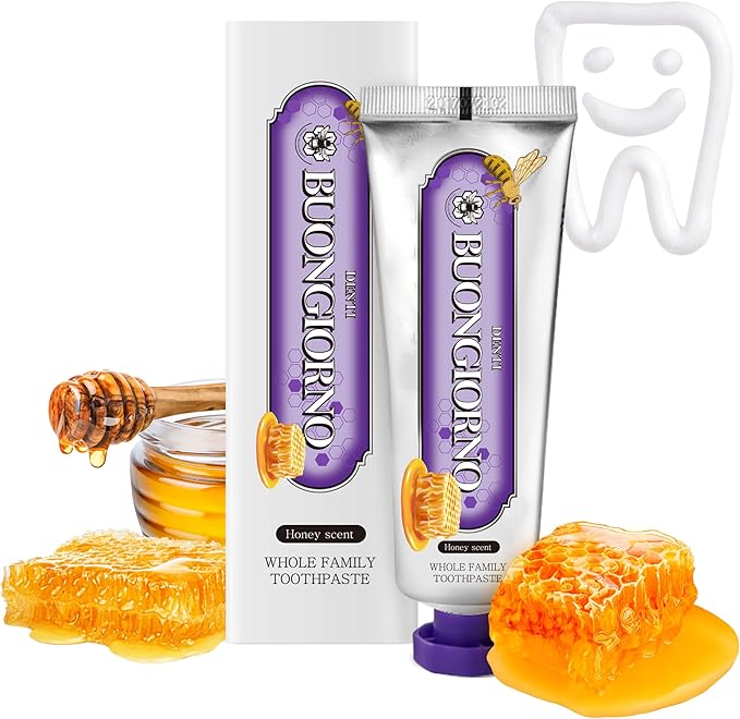 Gum Care Toothpaste (Honey Mint) – Natural Fluoride Korean Toothpaste for Gingivitis Treatment, Plaque Removal, Strengthens Enamel, Paraben & SLS Free (3.52fl oz / 100g)