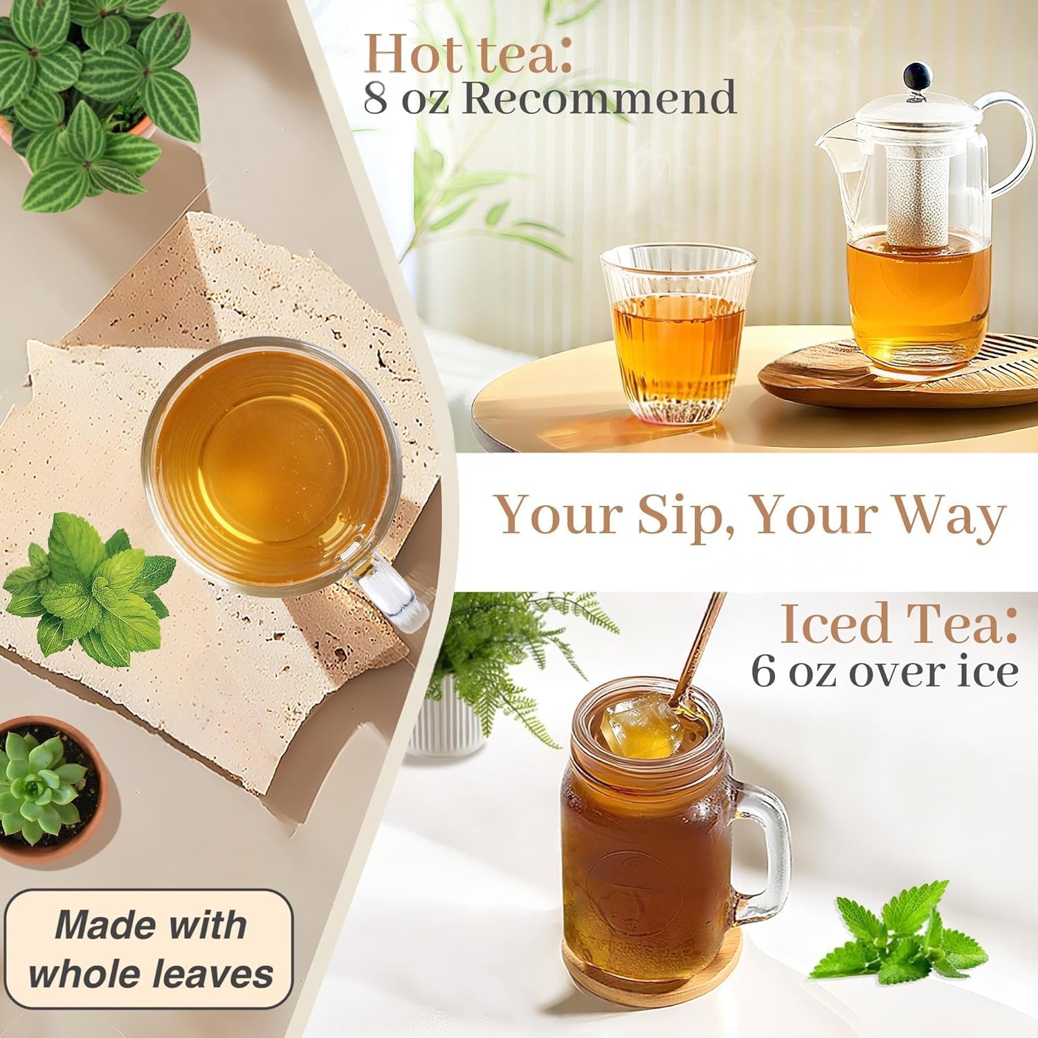Johou Peppermint Herbal Tea Pods, Compatible with All K-Cup Brewers & Keurig 2.0, 24 pods, Caffeine Free