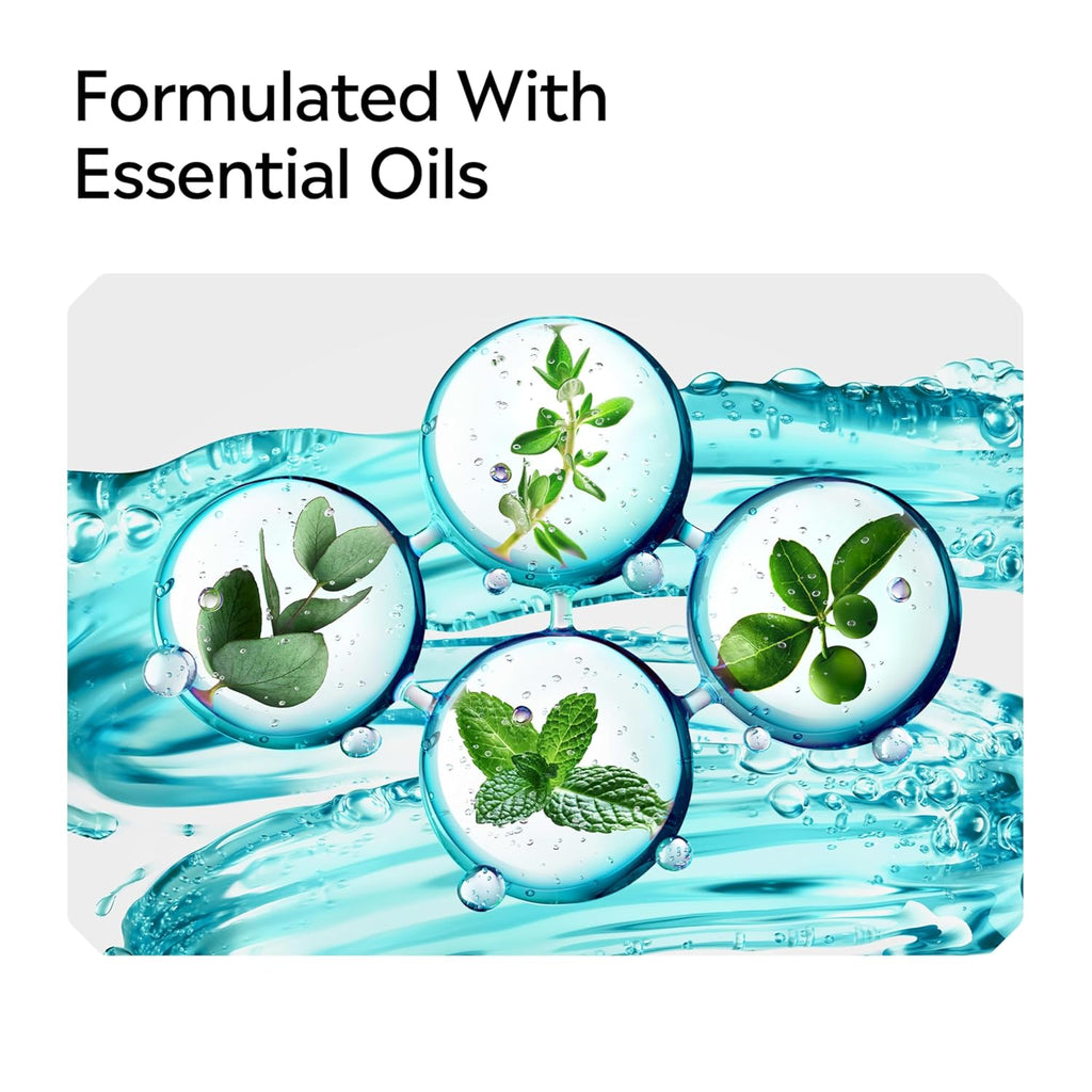 Listerine On-The-Go Cool Mint Alcohol Free Mouthwash Packets, Oral Rinse in Individual Packets Kills Bad Breath Germs, Less Intense Taste, Cool Mint Flavor, Mini Travel Size, 0.33 fl oz., 30 Pack