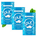 PUR Mints | Aspartame Free Breath Mints | Made with Xylitol | Sugar Free, Vegan, Gluten Free | Natural Peppermint Flavor | 65 Pieces in Re-Sealable pouch (Pack of 3)