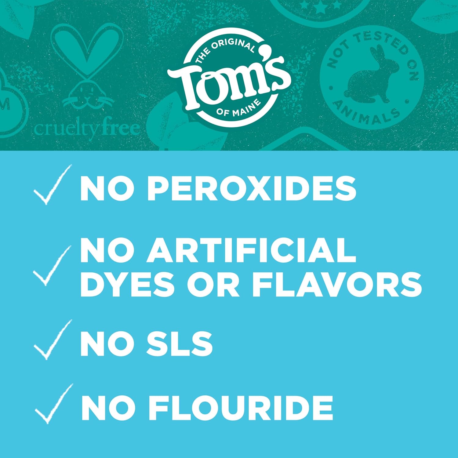 Tom’s of Maine Whiten Plus Coconut Oil Fluoride Free Toothpaste, Natural Whitening Toothpaste with Plant-Based Cleansers, Whitens Without Causing Sensitivity, Gentle Mint, 4.0 Oz (Pack of 3)