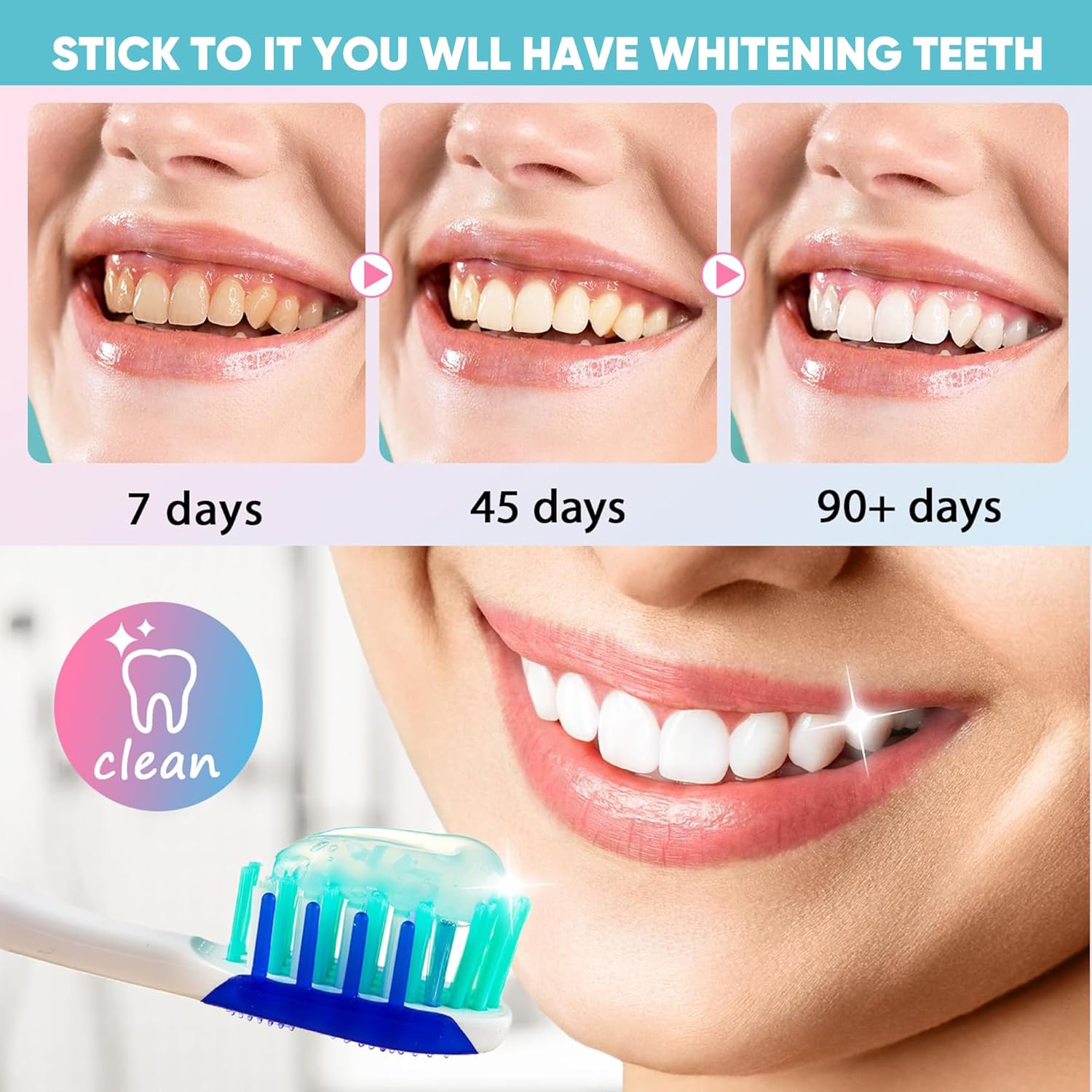 Niacinamide Whitening Toothpaste, Triple Action Whitening with Natural Gentle Care Deep Stains Radiant Smile Natural & Gentle Formula Fresh Breath (3)