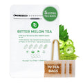 Bitter Melon Tea Bags - 70 Count (+5 Tea Bags), 4.2 oz, Bamboo Tong Included, Pure Bitter Gourd Herbal Blend for Refreshing, Digestion & Inner Health Support, No Sugar, No Caffeine