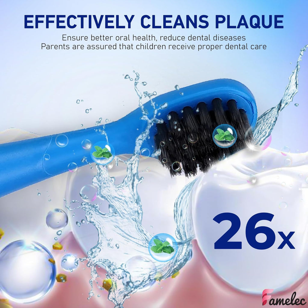 10Pcs for Burst Kids Replacement Heads, Perfect Fit for Burst Toothbrush Heads Kids, Ultra Soft Bristles for Deep Clean, Perfect for Toothbrush Heads (Pink and Blue)