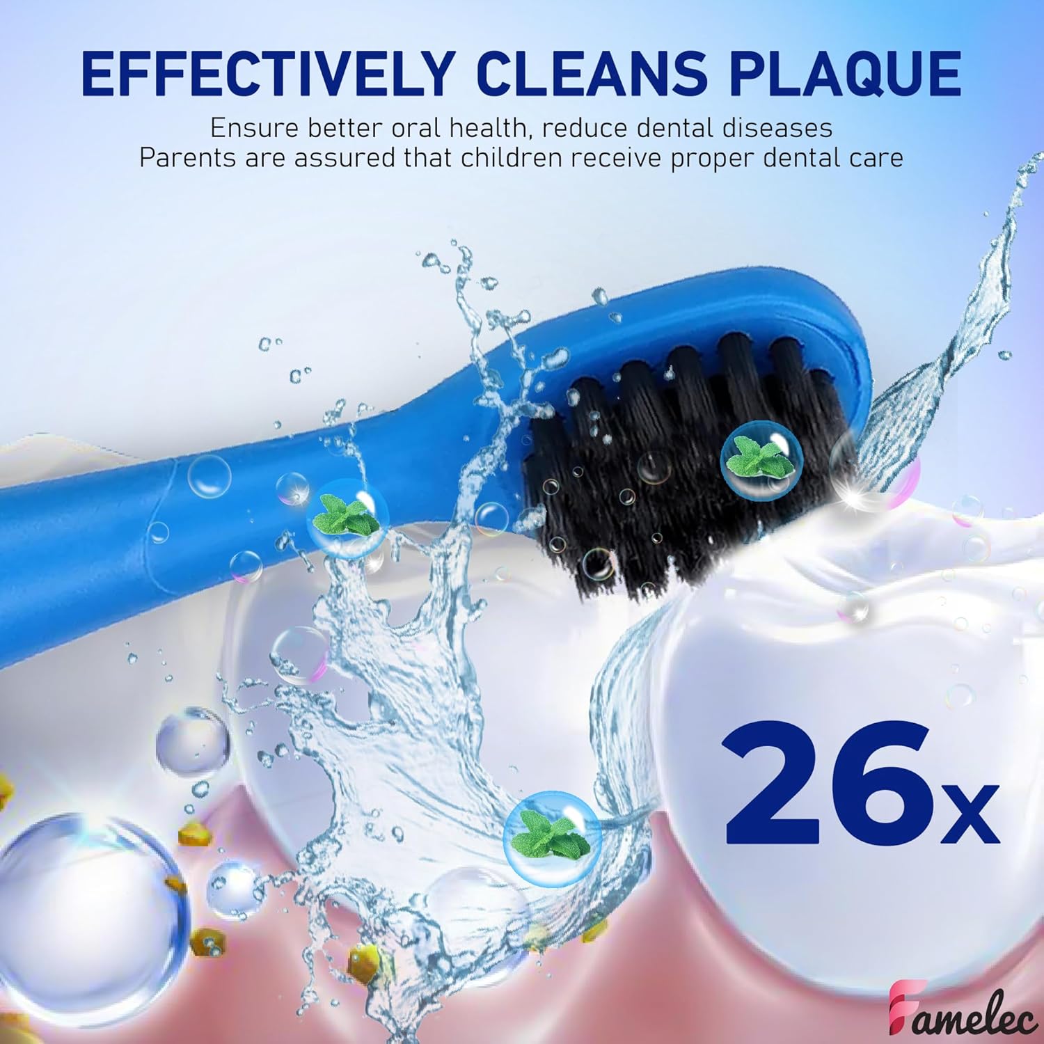 10Pcs for Burst Kids Replacement Heads, Perfect Fit for Burst Toothbrush Heads Kids, Ultra Soft Bristles for Deep Clean, Perfect for Toothbrush Heads (Pink and Blue)