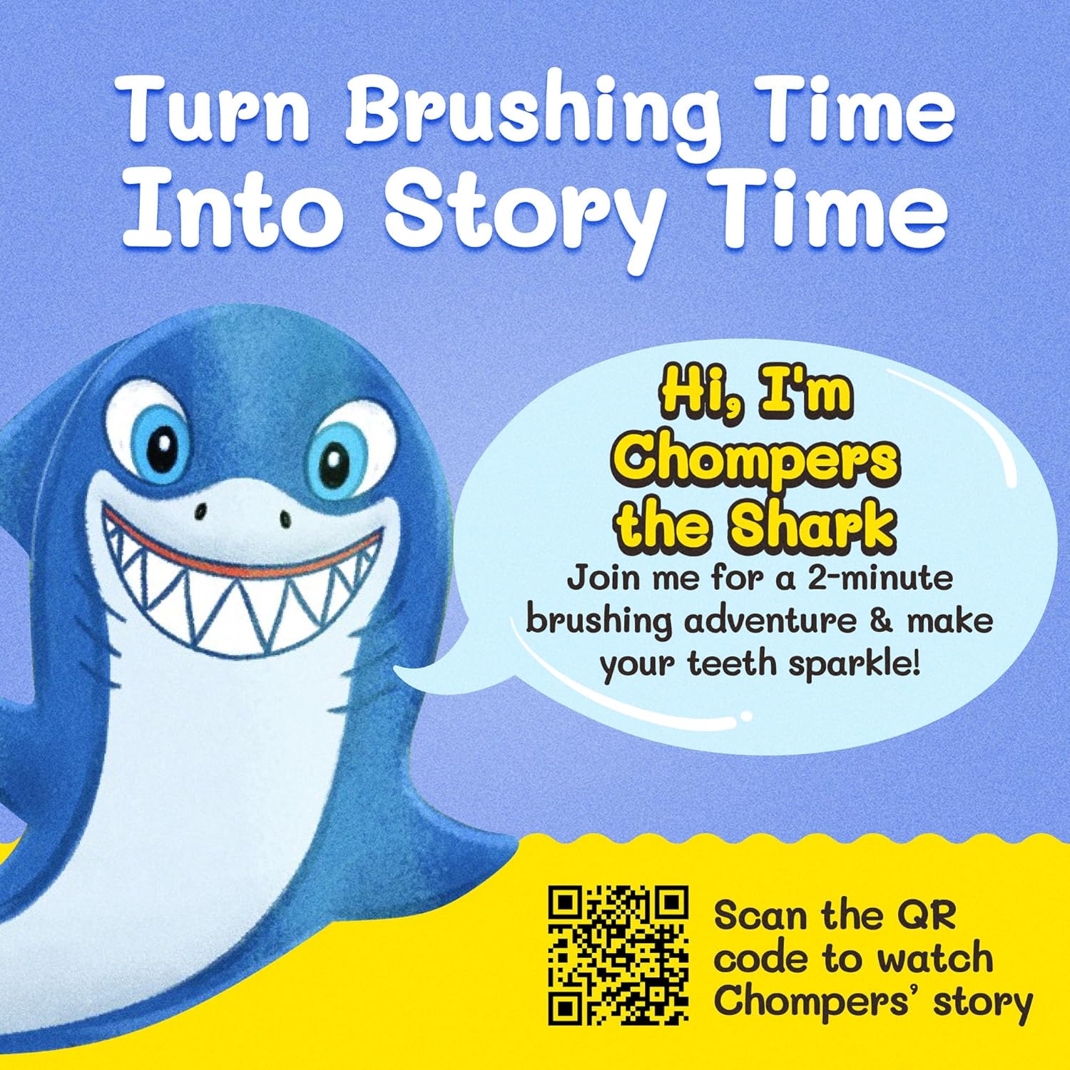 Kids Soft Bristle Shark Toothbrush for Ages 2+, Gentle and Cute Toothbrush for Children with Replaceable Brush Head, Ergonomic Handle Kids Brush for Teeth Care Ideal for Toddlers, Shark Design