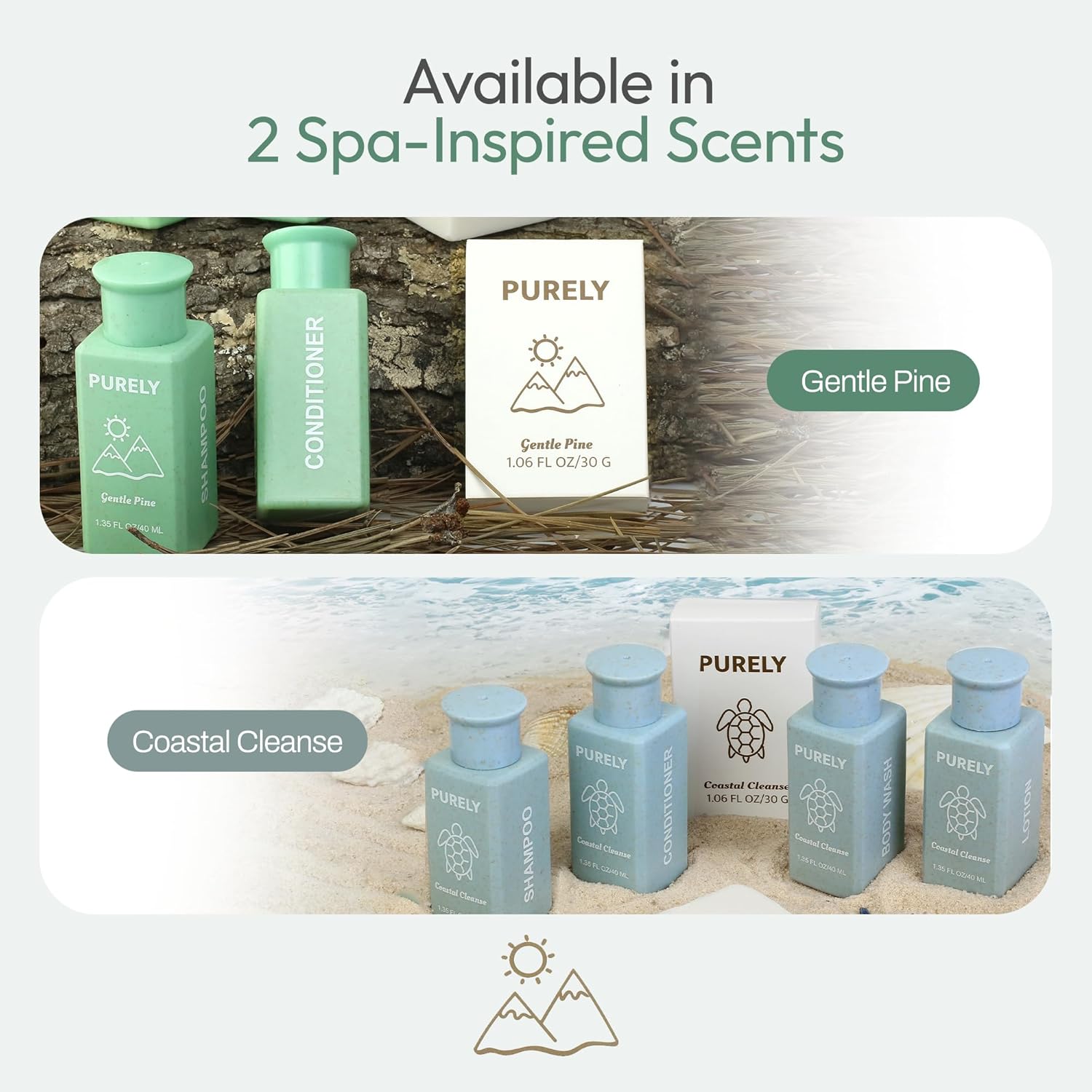 150‑Piece Bulk Travel Toiletries Set | Hotel & Airbnb Essentials | 1.3 oz Bottles (30 Shampoo, 30 Conditioner, 30 Body Wash, 30 Lotion, 30 Bar Soap) | Guest Bathroom Supplies + Homeless Outreach