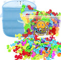 165Pcs Suction Cup Toy Bath Sensory Toys for Kids Genius Suckers Building Toys Party Favor Gift for 3 4 5 6 Year Old Boy Girl Toddler Travel Fidget Window Toy with Storage Organizer