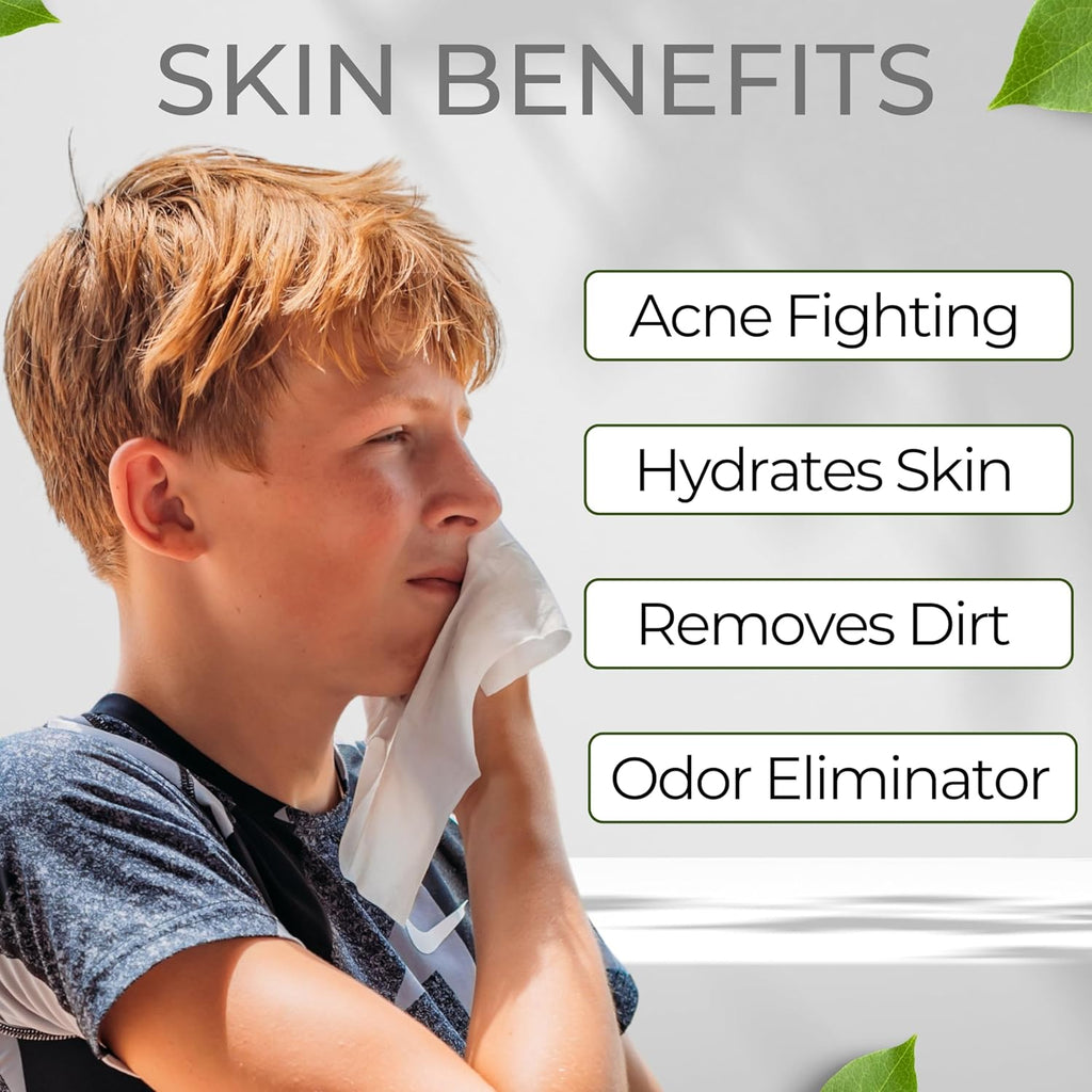 Wash Yo Self Body Wipes - Individually Packaged Disposable Wet Wipes for Kids and Adults – 40 pack