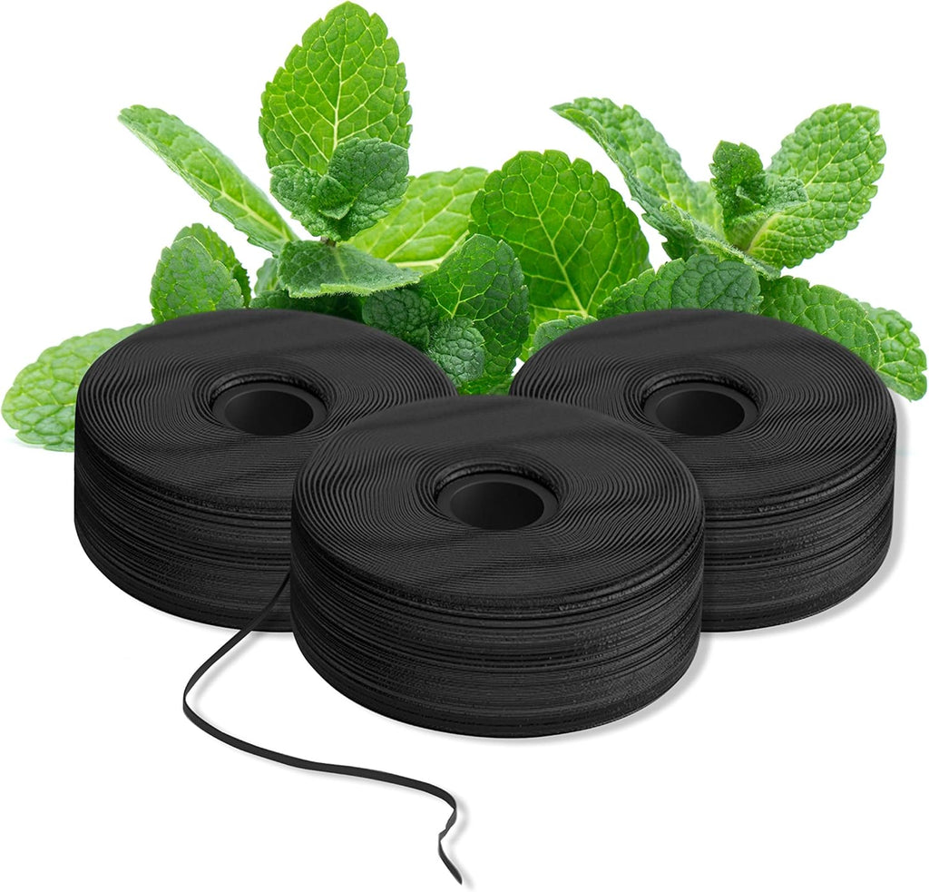 BURST Expanding Dental Floss Refills (32 Yards/3 Pack) | Mint Eucalyptus Aroma Bobbins | Woven Tooth Floss | Stain-Absorbing | Vegan | Paraben, BPA & Cruelty-Free | Smart Expanding Floss Refills
