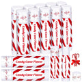 10 Pack Christmas Lip Balms Bulk Christmas Candy Peppermint Cane Scented Holiday Flavor Lip Balm Gifts Xmas Party Gifts Bulk Xmas Items Stocking Stuffers for Women Men Staff Employee (Candy)