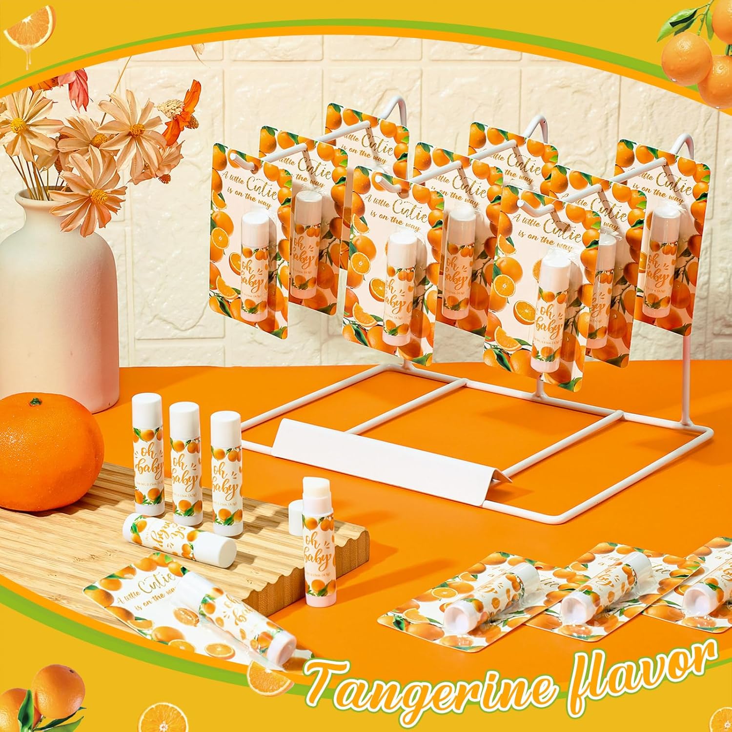 30 Pack a Little Cutie Baby Shower Games Prizes Party Gifts Bulk Lip Balms Favors for Winners Adults Guests Gender Reveal Favors Decorations Baby Shower Souvenirs Gift Bags Stuffers