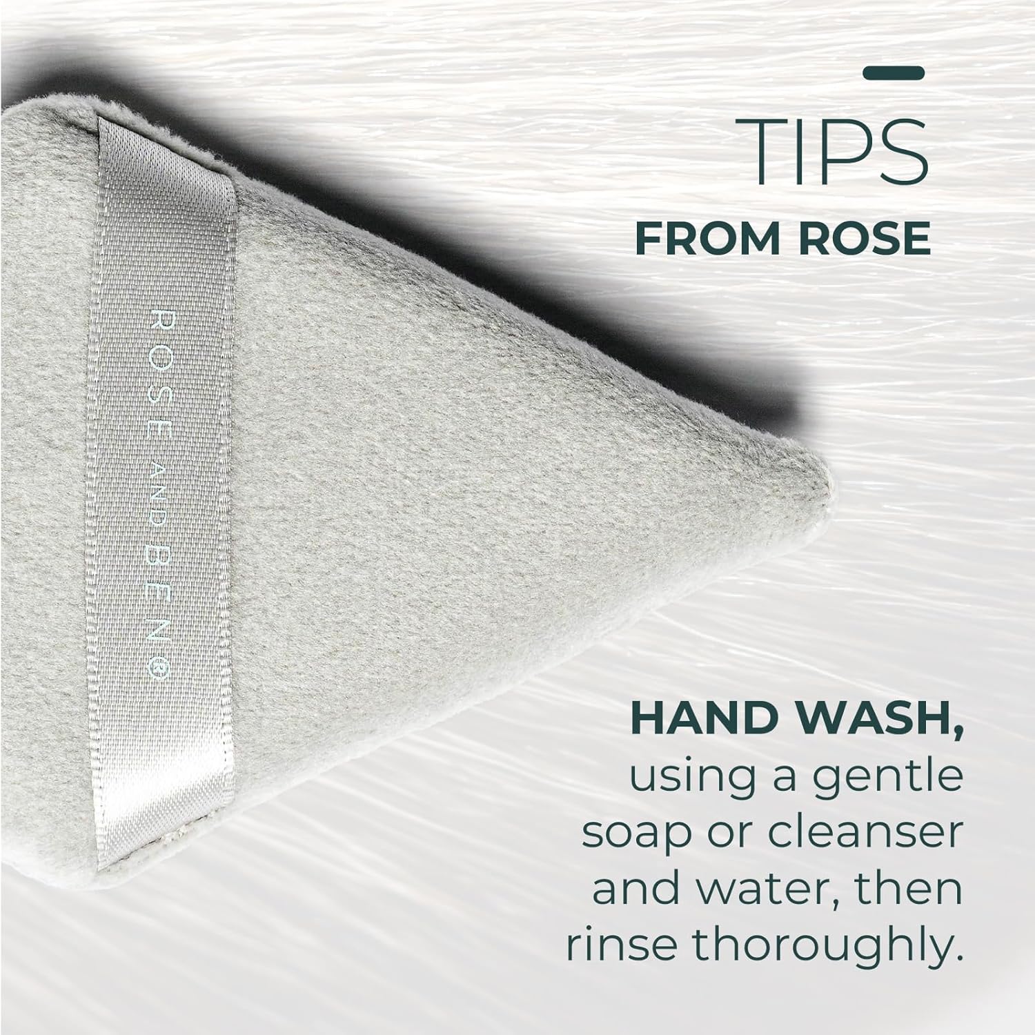 Rose and Ben Beauty Setting Puff | Flawless Undereye Concealer & Powder Application | Professional Makeup Blending Puff - Set of Two