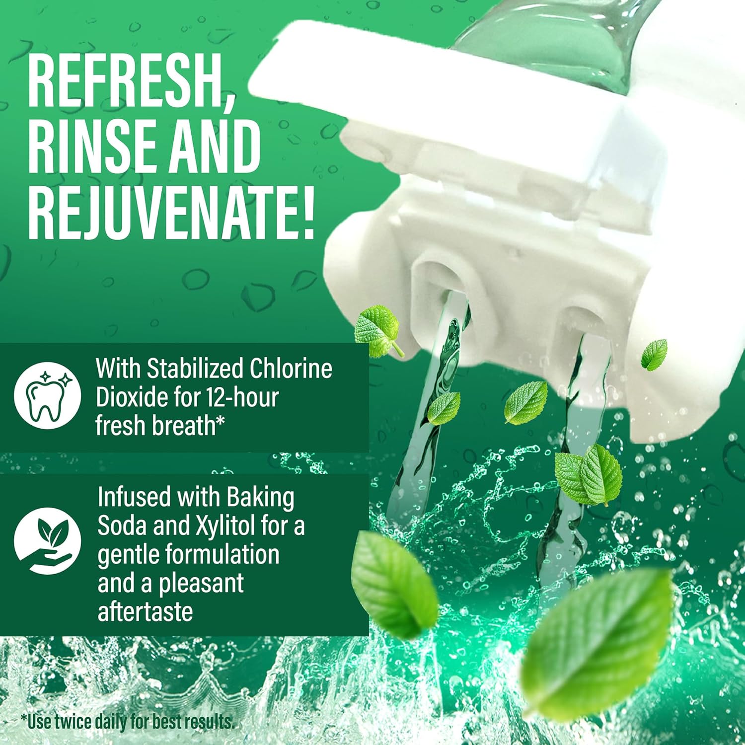 GuruNanda Mint to Be Kit – CocoMint Oil Pulling, Hydroxyapatite Neem Toothpaste, & Dual Barrel Breath Harmonizer Mouthwash for Fresh Breath & Oral Care