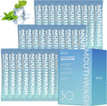 Mouthwash Travel Size Portable Packets to Go, Alcohol & Fluoride Free Fresh Mint MouthwashStrips for Superior Oral Hygiene,30 Individual Disposable Mouthwash Packs(Pack of 30)