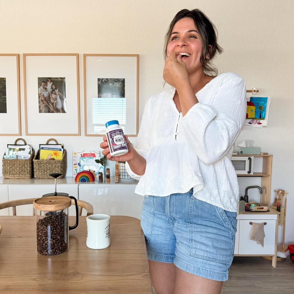 Zellie's | 100% Xylitol Cherry Berry Breath Mints | No Aspartame, Gluten Free, Vegan & Kosher Mints (250 Count - Pack of 1)