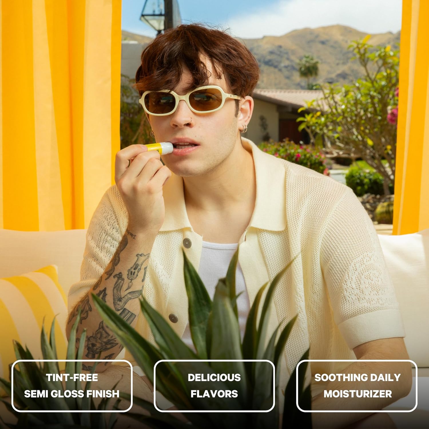 Wellness Jumbo Lip Balm - Pool Club Pack Variety Flavored Balm (Tropical Pineapple, Sweet Vanilla, and Coconut Cream) - 3 Pack