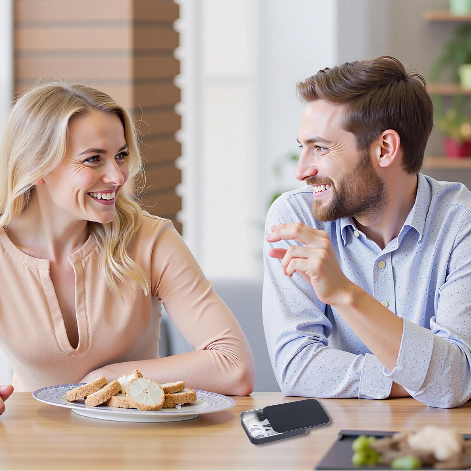 2Pack Dental Floss Portable Case,Dental floss Dispenser,Storage 24 Picks Adult Floss in Box,Refillable Glide floss,Portable Travel Floss Box for Travel(Black)