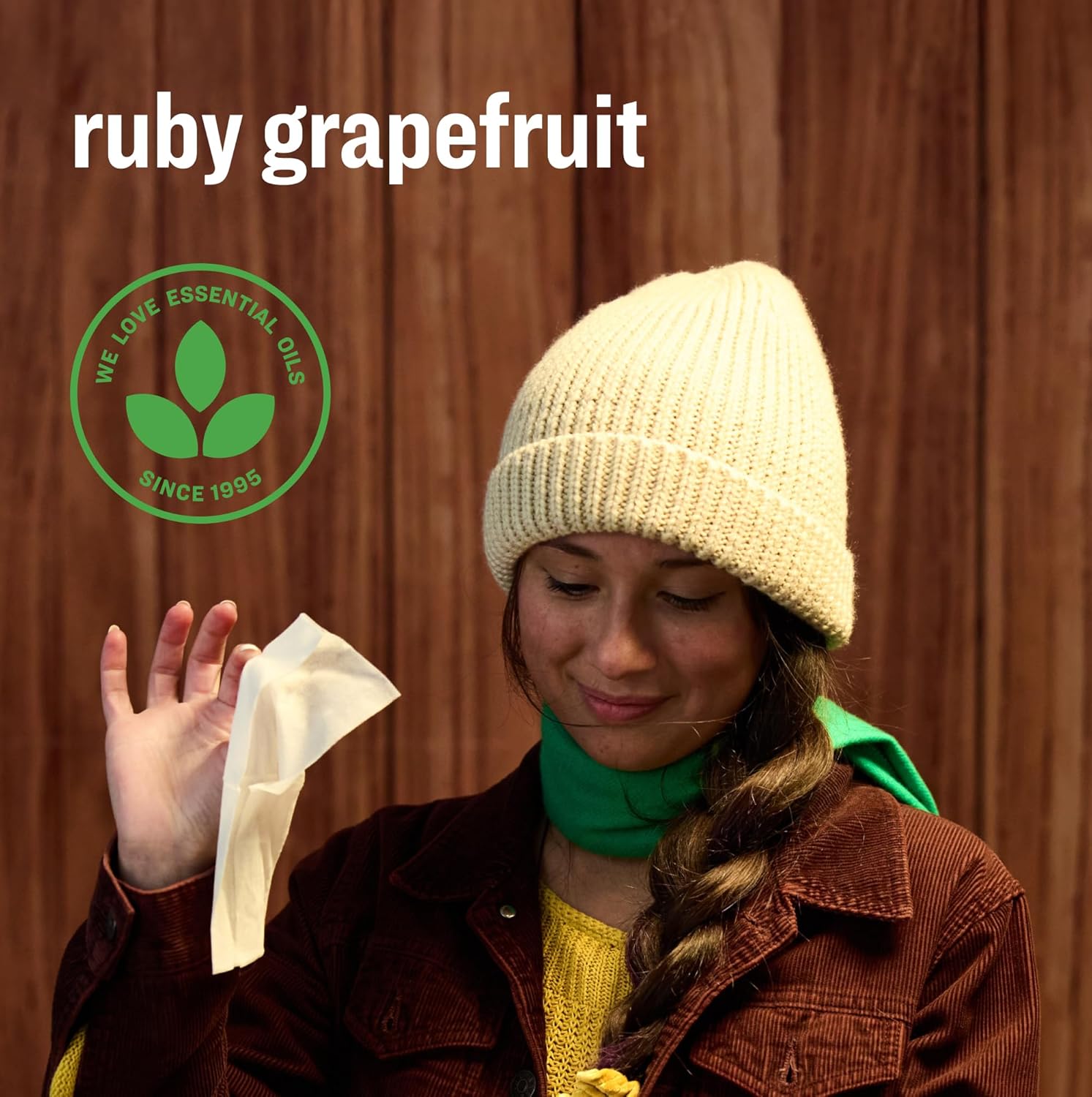 Everyone Hand Sanitizer Wipes, 15 Wipes (Pack of 6), Ruby Grapefruit, Made with Sugarcane Derived Alcohol with Essential Oils, TSA friendly