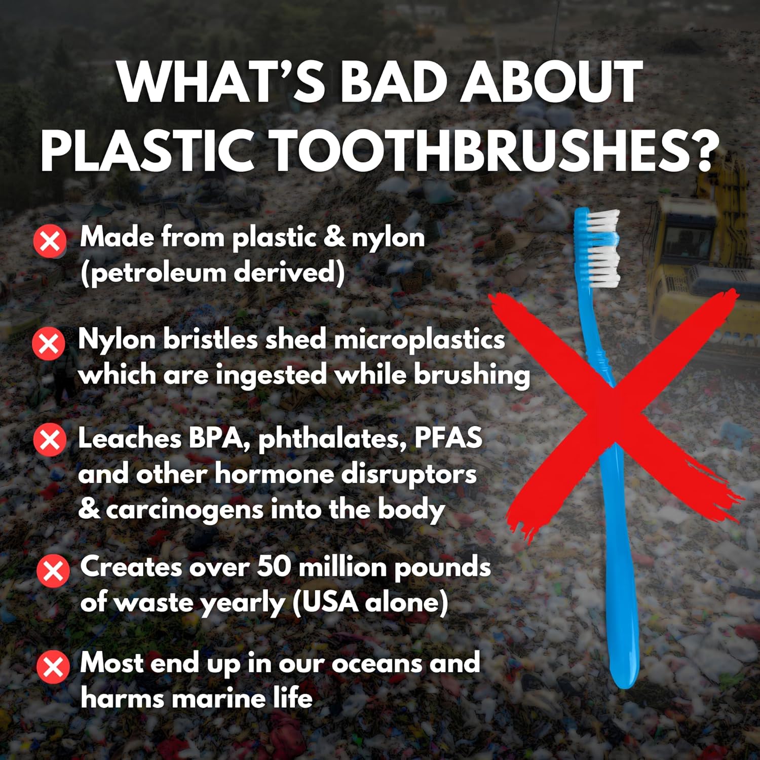 PRIMALS Boar Bristle & Bamboo Toothbrush (4-Pack) - Premium Boar Bristles - Fully Biodegradable - Plastic & Nylon Free - Quick Dry Design