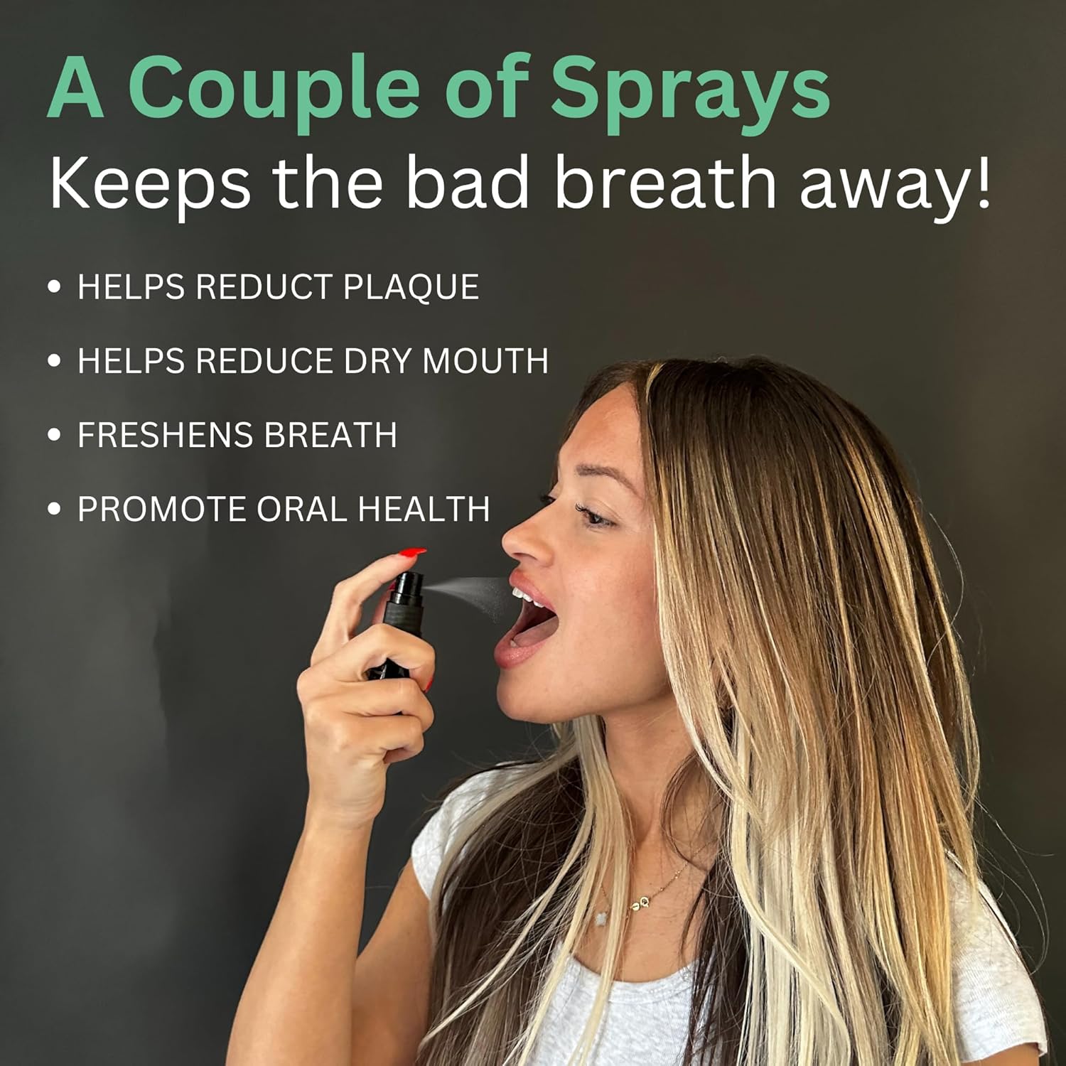 Merakk Dry Mouth Spray Hydrating Fresh Breath Spray (Mint) - Sugar-Free Breath Freshener | Bad Breath Spray W/Xylitol, Stevioside, Menthol - Dentist-Designed- 0.3 fl oz