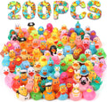 200 Pack Rubber Ducks in Bulk, Jeep Ducks for Ducking, Ducks for Jeeps Assorted, Bath Toys Floater Duck for Kids, Baby Showers Accessories Party Favors