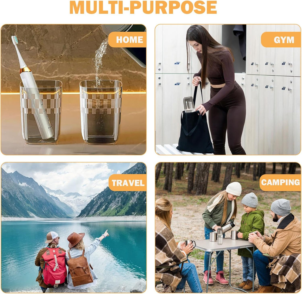 Toothbrush Holders Travel, Travel Toothbrush Holder, Toothbrush Holder with Cover, Portable Toothbrush Case and Carrier, Ideal for Bathroom, School, and Business Travel Needs (Black)